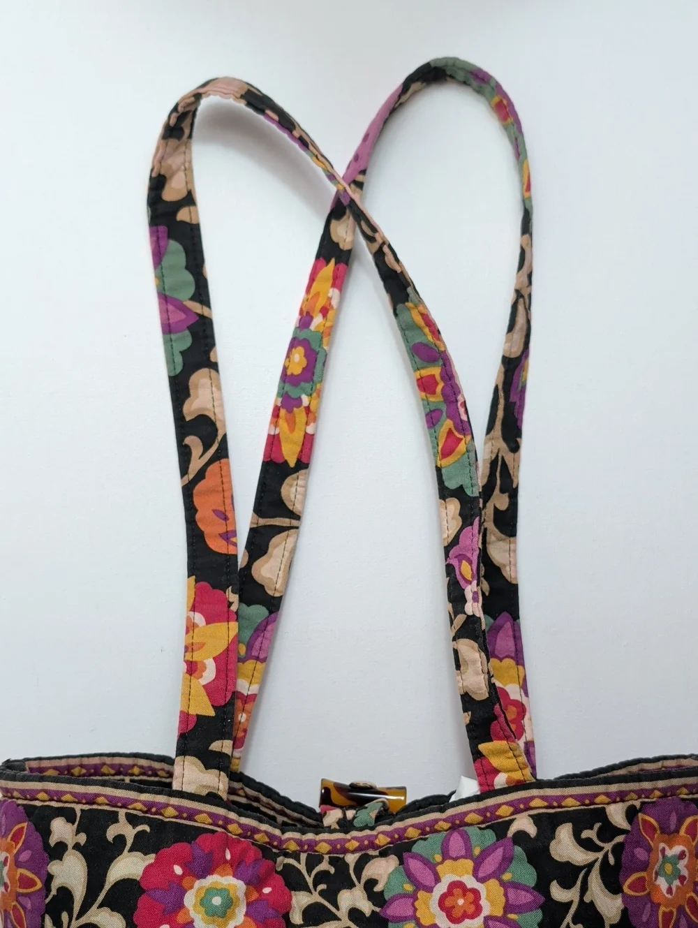 Vera Bradley Quilted Tote Bag Retired Print